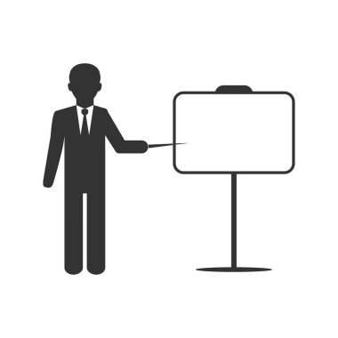 Busines flip grafik simgesini. Vektör çizim, düz