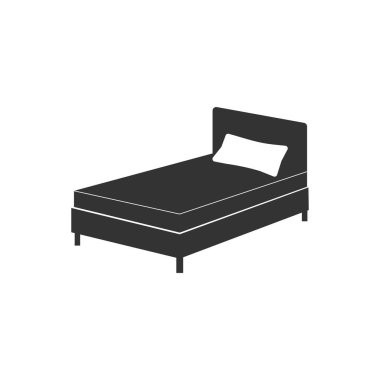 Vektör çizim, düz tasarım yatak