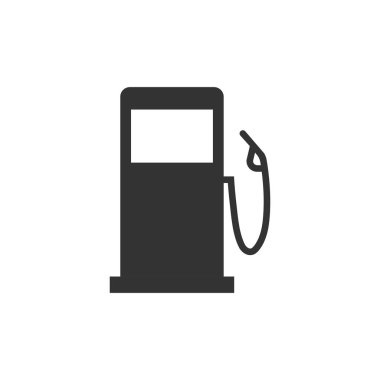 Vektör çizim, düz tasarım benzin pompası