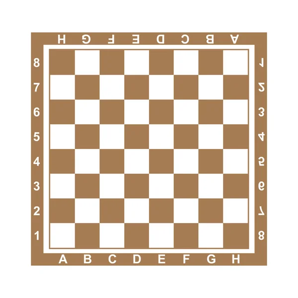Vector Εικονογράφηση Επίπεδη Σχεδίαση Πίνακα Σκακιού — Διανυσματικό Αρχείο