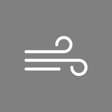 Esen rüzgar simgesi. Vektör çizim düz