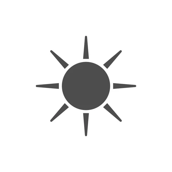 Sunny Weather Icon Sun Icon Vector Illustration Flat — Stock Vector