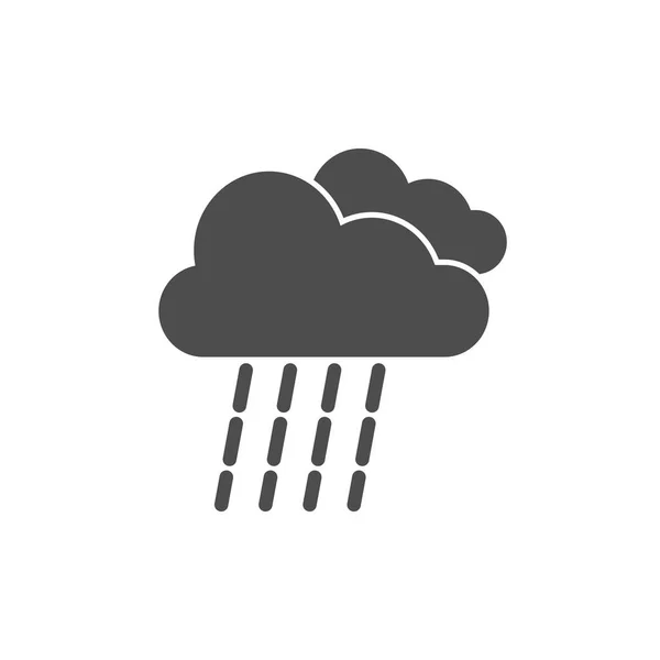 Cloud Rain Icon Vector Illustrations Flat — Stock Vector