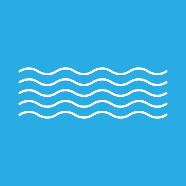 波のアイコン ベクトル イラスト フラット デザイン — ストックベクタ