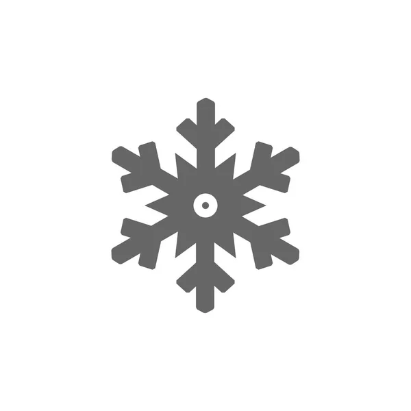 Νιφάδα Χιονιού Εικονίδιο Κατεψυγμένα Σημάδι Επίπεδη — Διανυσματικό Αρχείο