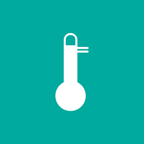 Thermometer Pictogram Vectorillustratie Vlakke Temperatuur — Stockvector