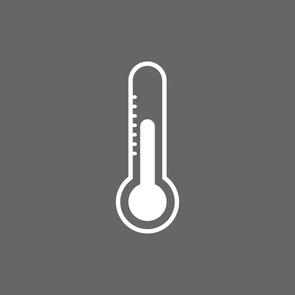 Icône Thermomètre Illustration Vectorielle Plat Température — Image vectorielle