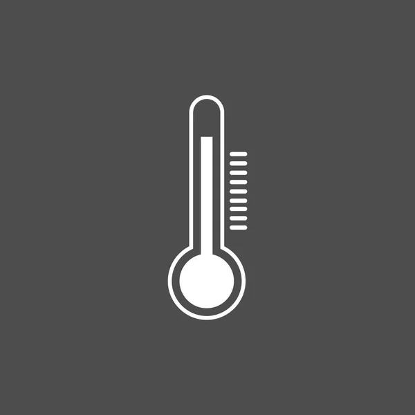 Icône Thermomètre Illustration Vectorielle Plat Température — Image vectorielle