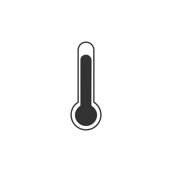 Icono Del Termómetro Ilustración Vectorial Plana Temperatura — Archivo Imágenes Vectoriales