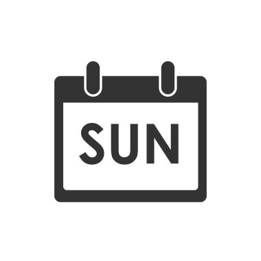 Vektör çizim, düz tasarım. Takvim günü etkinliği