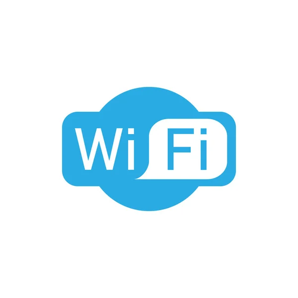 Vector Illustration Flat Design Wifi Logo Icon — Stock Vector