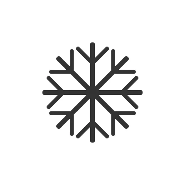 Vector Εικονογράφηση Επίπεδη Σχεδίαση Νιφάδα Χιονιού — Διανυσματικό Αρχείο