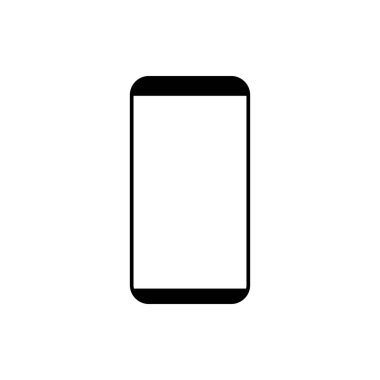 Vektör çizim, düz tasarım Smartphone simgesi
