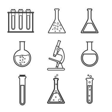 Vektör çizim, düz tasarım kümesi