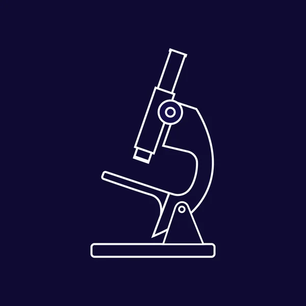 Illustration Vectorielle Design Plat Silhouette Microscope — Image vectorielle