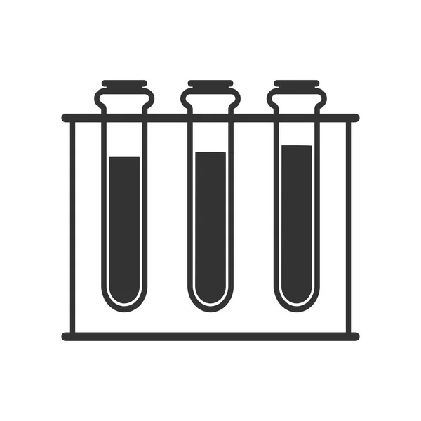 Test Tube Icon Vector Illustration Flat — Stock Vector