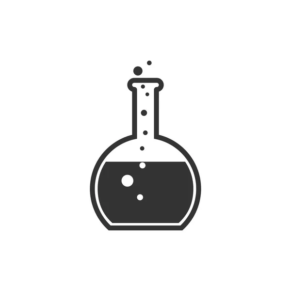 Test Tube Icon Vector Illustration Flat — Stock Vector