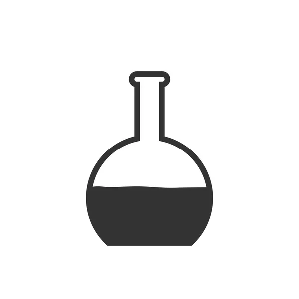 Ícone Tubo Teste Ilustração Vetorial Plana —  Vetores de Stock