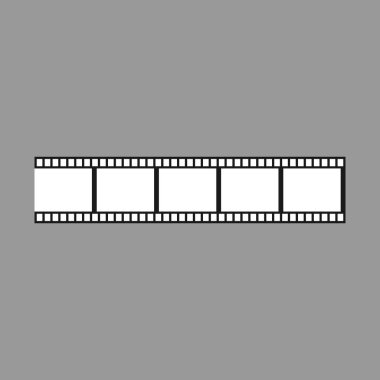 Film şeridi. Film simgesi. Vektör çizim. Düz tasarım.