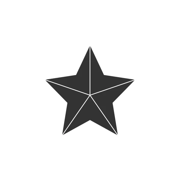 Ícone Grey Star Ilustrações Vetoriais Flat — Vetor de Stock