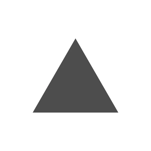 Геометрия Иконка Треугольника Векторная Иллюстрация Плоская — стоковый вектор