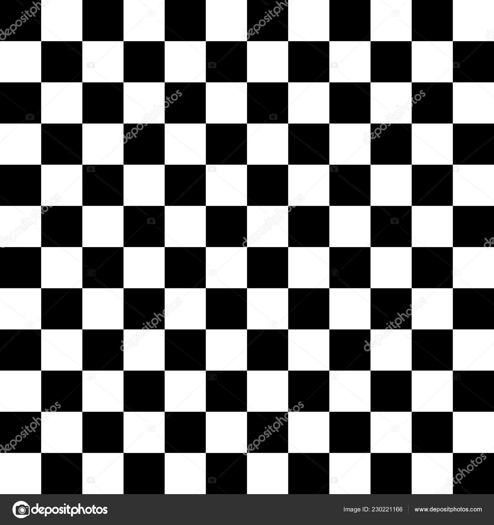 Seamless Background Pattern Chess Board Black And White Wallpaper Vector  Illustration High-Res Vector Graphic - Getty Images