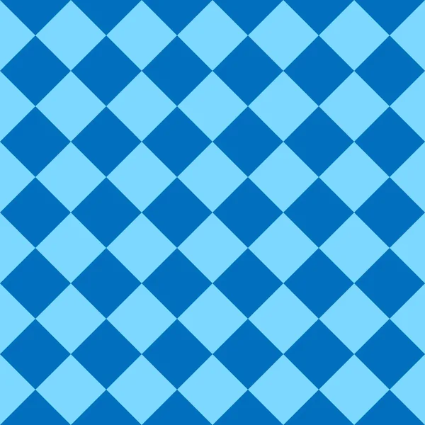 Chess board, seamless pattern. Vector illustration. Blue — Stock Vector