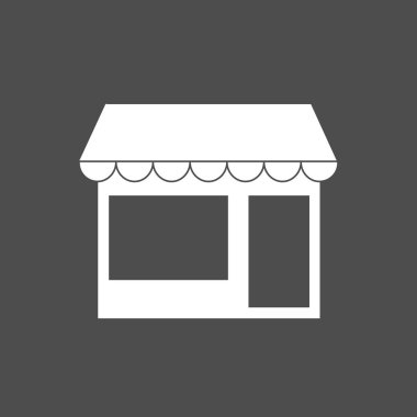 Ticaret, Dükkanı, saklamak kutsal kişilerin resmi. Vektör çizim. Bina