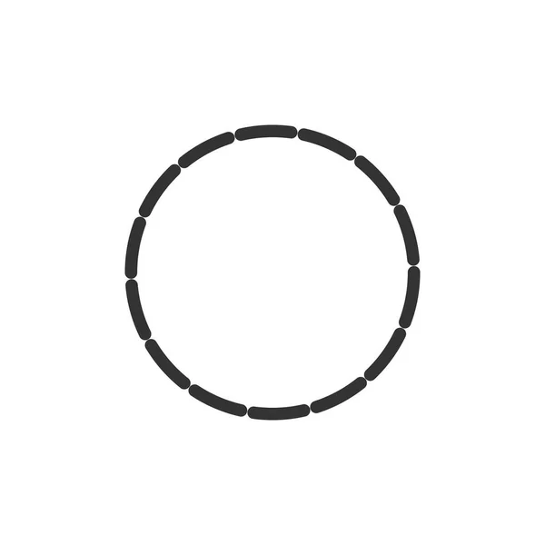 Illustrazione Vettoriale Design Piatto Circle — Vettoriale Stock