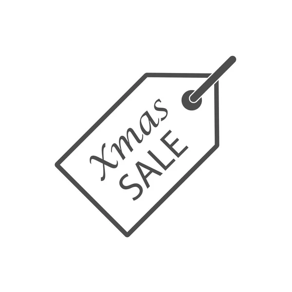 Weihnachten Verkauf Preisschild Symbol — Stockvektor