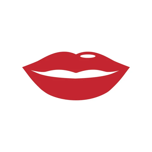 向量例证 平的设计人嘴唇 — 图库矢量图片