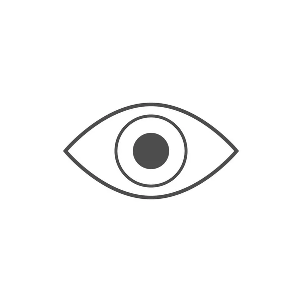 Eye Icon Vector Illustration Simple Flat — Stock Vector