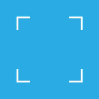 Vektör çizim, düz tasarım kamera çerçeve