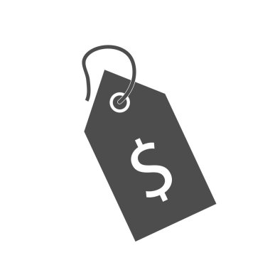 Vektör çizim, düz tasarım. Fiyat etiketi simgesi
