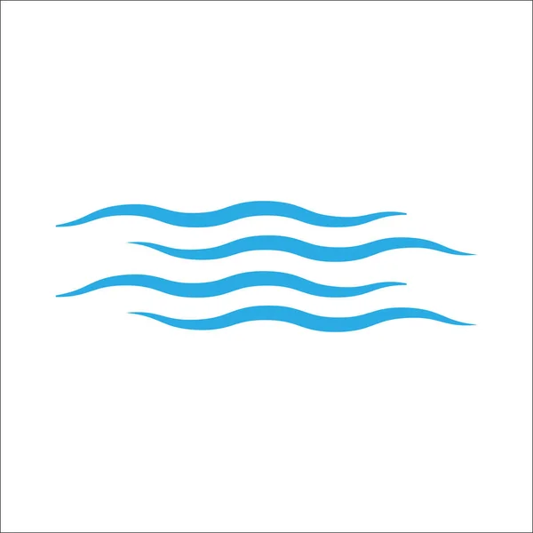 Wave Icon White Background Vector Flat — Stock Vector