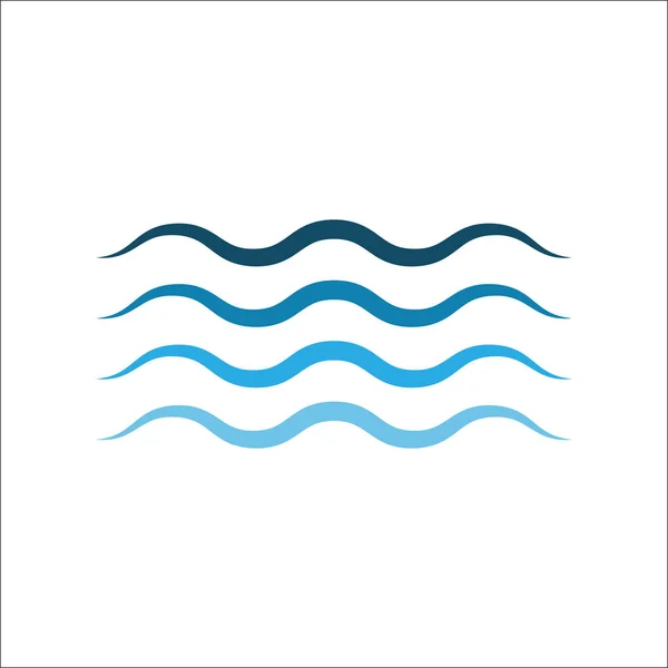 Wave Icon White Background Vector Flat — Stock Vector