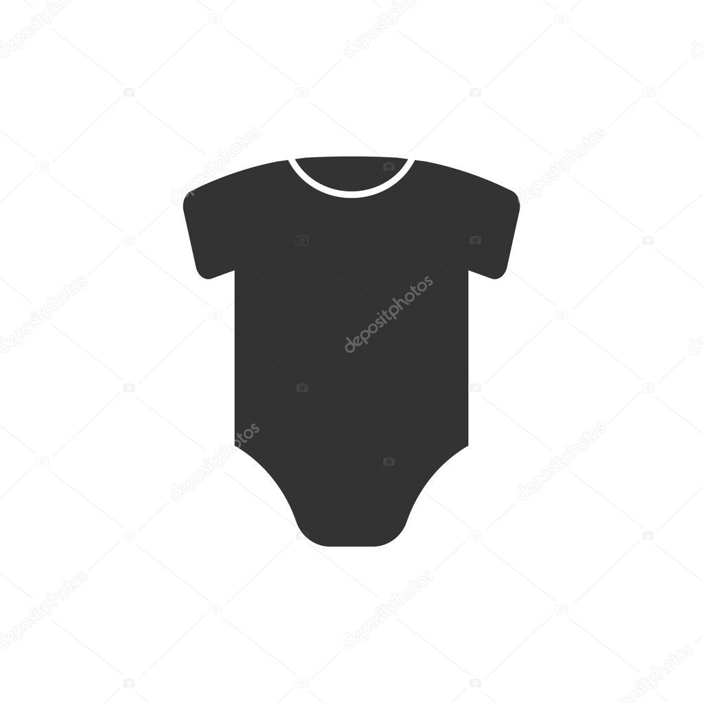 Baby blouse, baby bodysuit vector