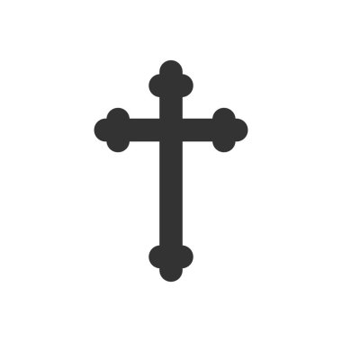 Düz tasarım. Vektör çizim Ortodoks çapraz