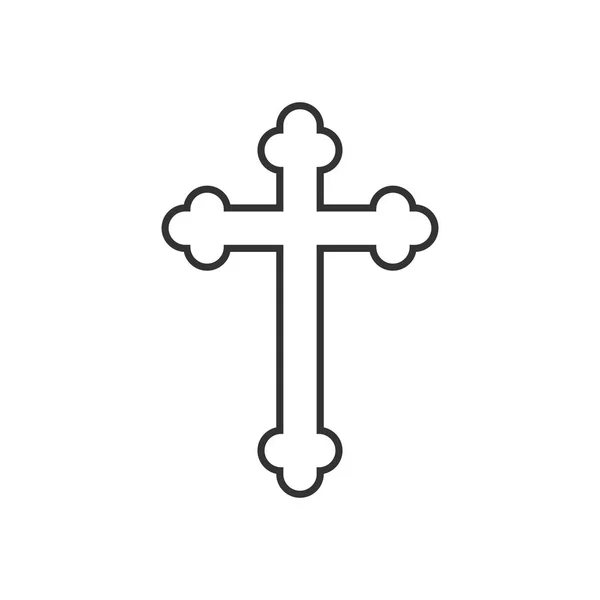 扁平设计 向量例证东正教十字架 — 图库矢量图片