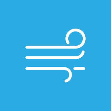 Esen rüzgar simgesi. Vektör çizim düz