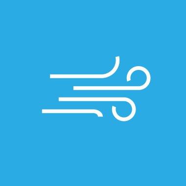 Esen rüzgar simgesi. Vektör çizim düz