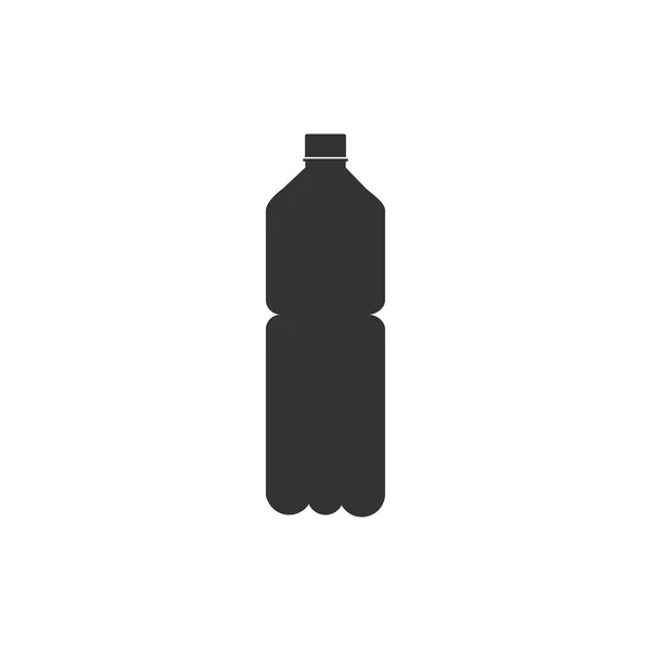 Plastová láhev ikona. Vektorové ilustrace, plochý design. — Stockový vektor