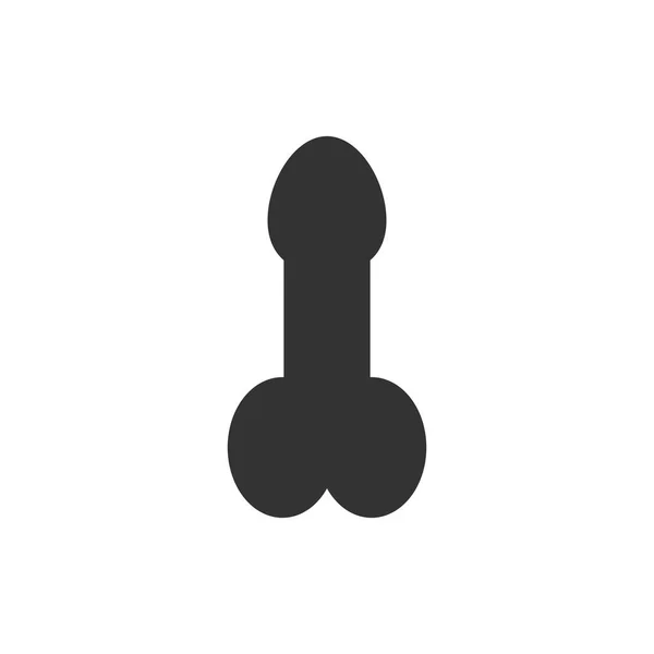 Vektor Illustration Flaches Design Penis Symbol — Stockvektor