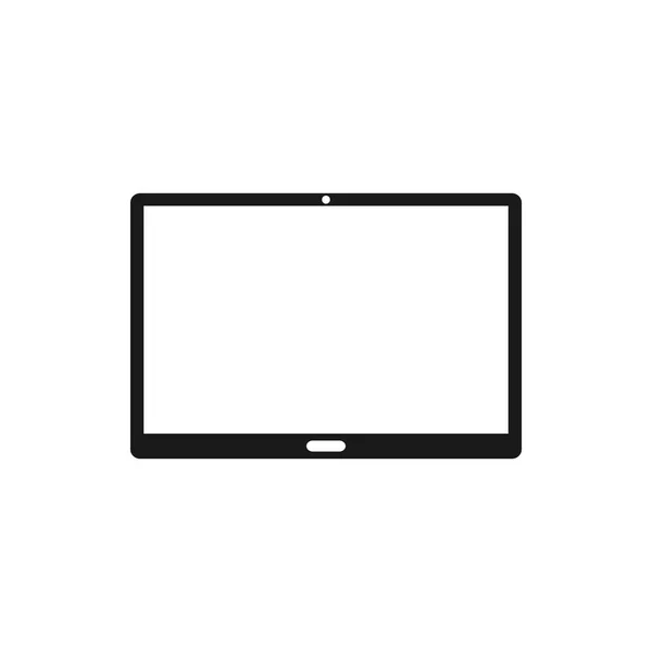 Vektor Illustration Flaches Design Tablet Symbol Auf Weißem Hintergrund — Stockvektor