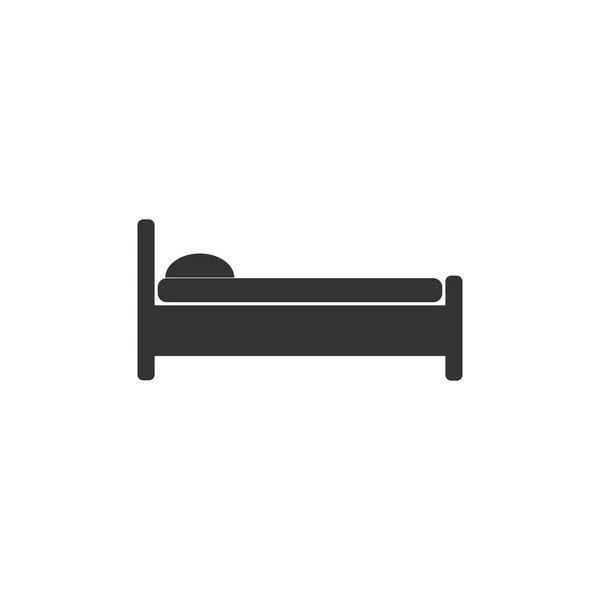 ベッドのアイコン。ベクトル図、フラットなデザイン。-ベクトル — ストックベクタ