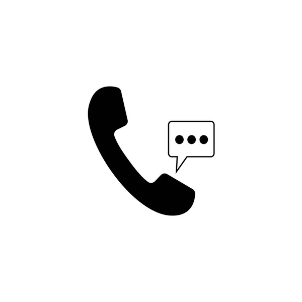 Значок телефона, знак сообщения. Телефон. Векторная иллюстрация. Плоский дизайн . — стоковый вектор