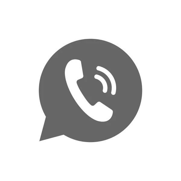 Telefoonpictogram, teken. Handset. Vectorillustratie. Platte ontwerp. — Stockvector