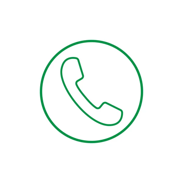 Telefoonpictogram, teken. Handset. Vectorillustratie. Platte ontwerp. — Stockvector