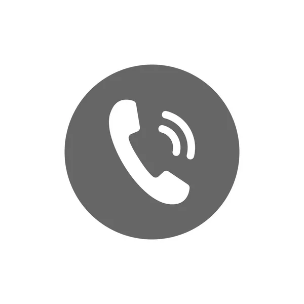 Telefoonpictogram, teken. Handset. Vectorillustratie. Platte ontwerp. — Stockvector