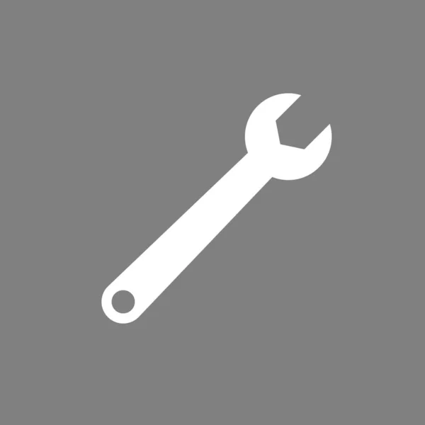 Schraubenschlüssel-Symbol, Schlüsselsymbol. Vektorillustration, flaches Design. — Stockvektor